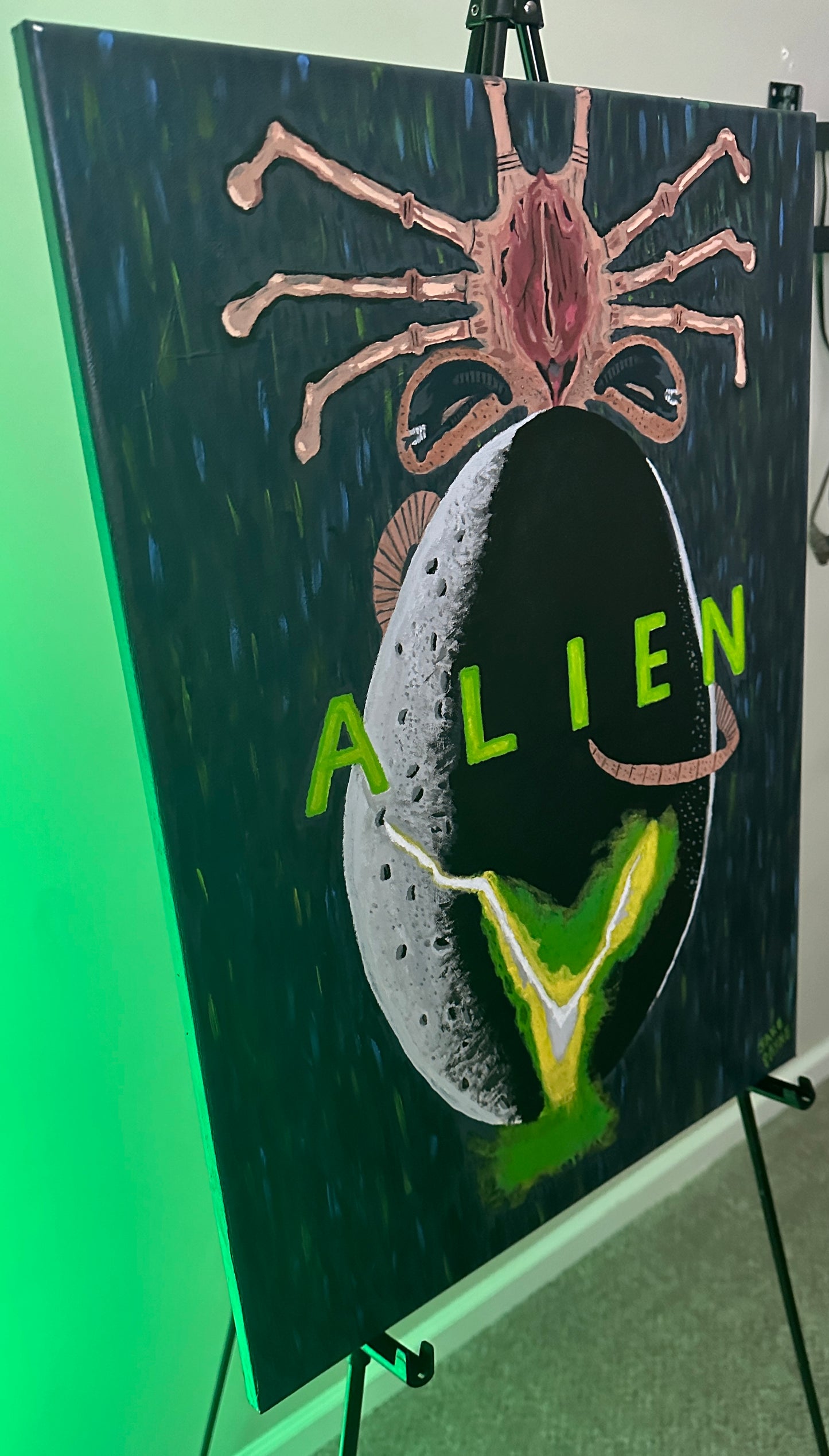 ALIEN- Facehugger and Egg Painting