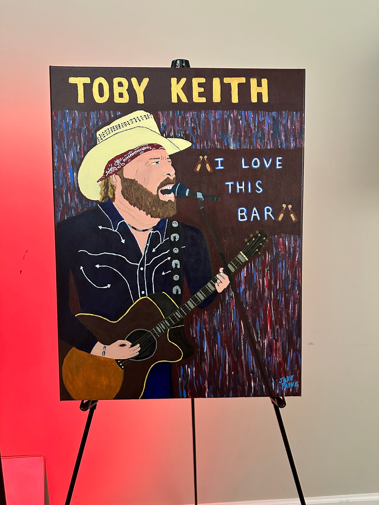 Toby Keith- I Love This Bar Painting