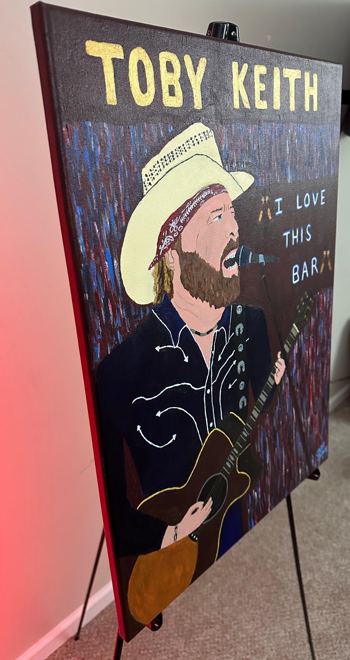 Toby Keith- I Love This Bar Painting