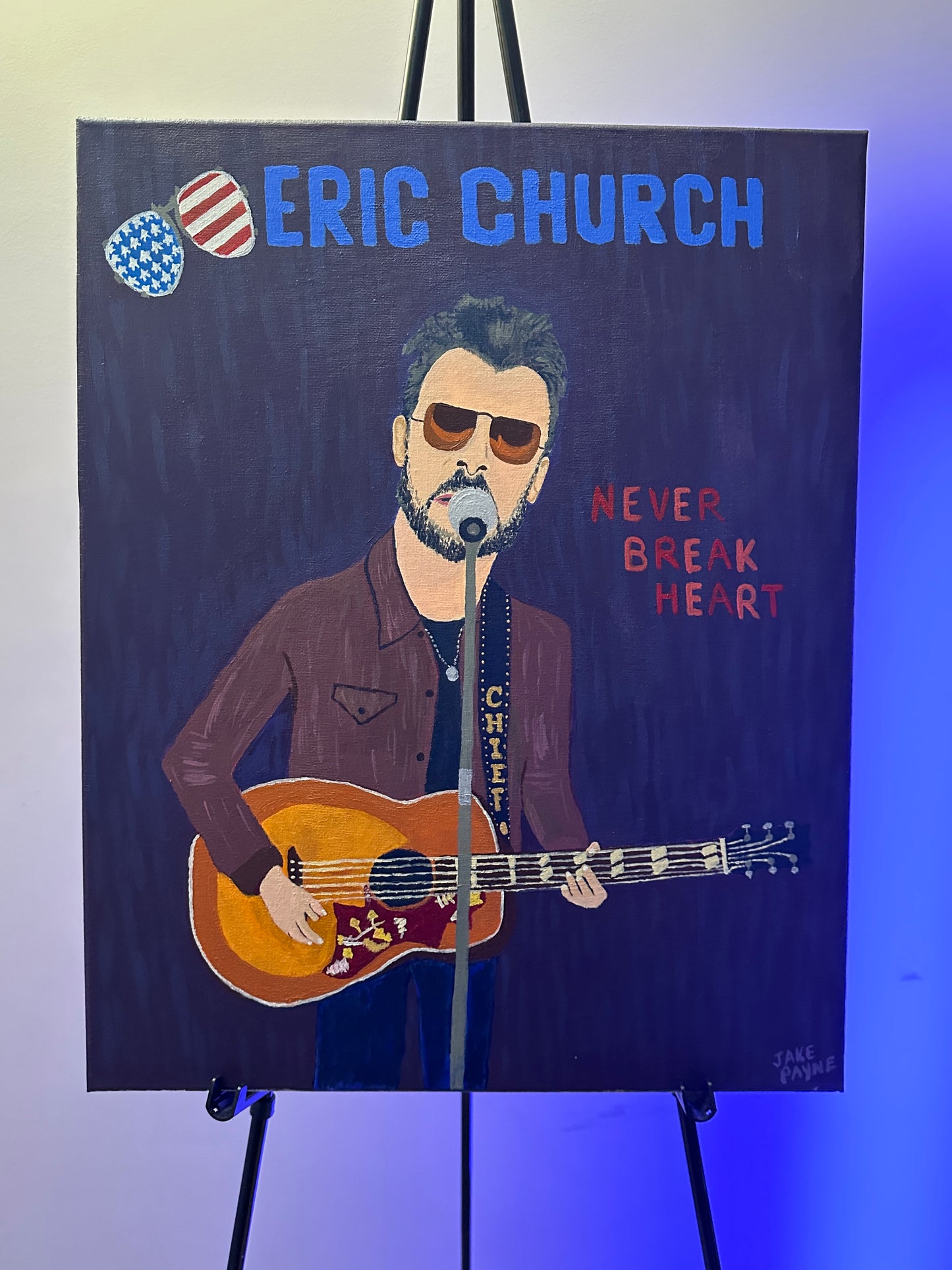 Eric Church Never Break Heart Painting