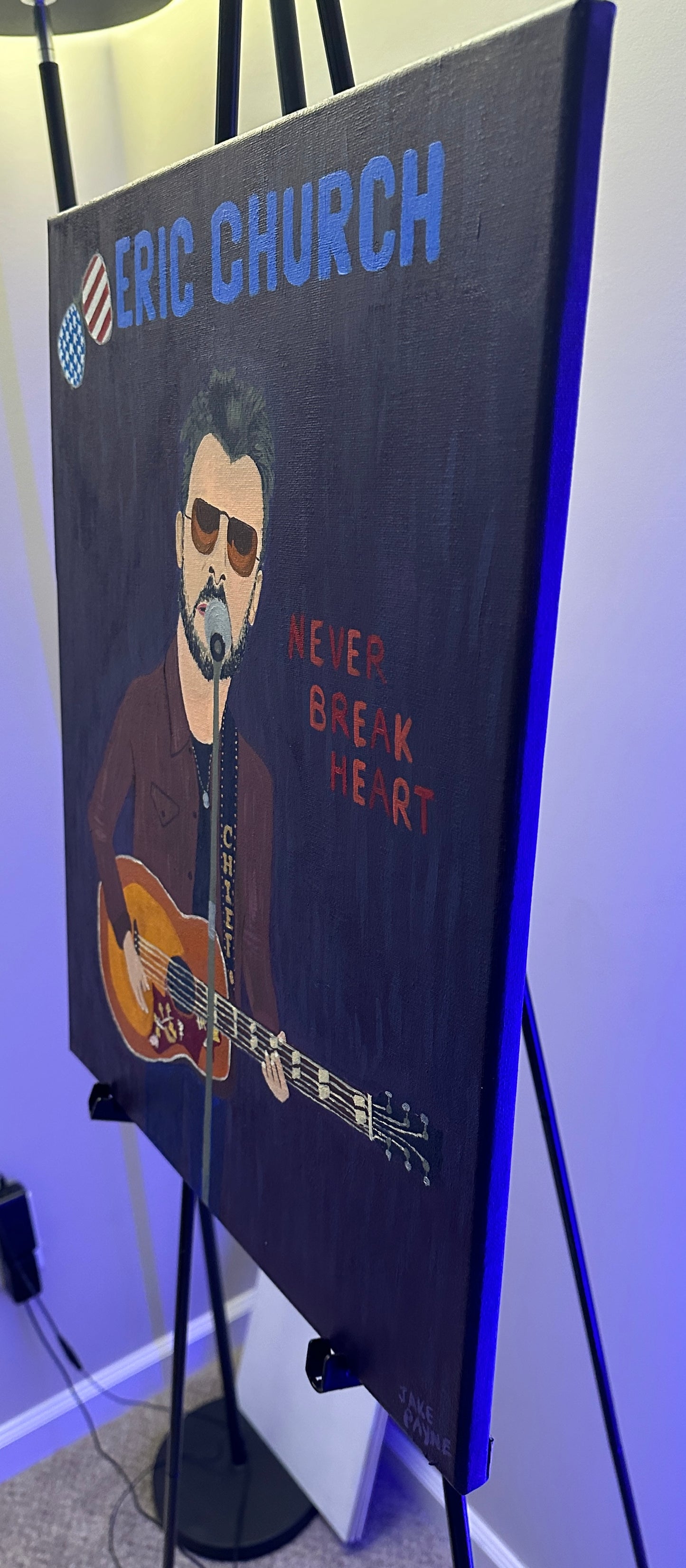 Eric Church Never Break Heart Painting