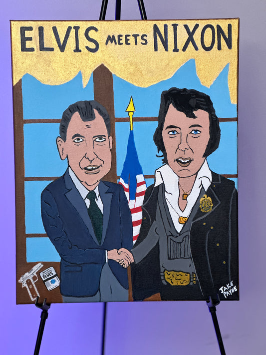 Elvis Meets Nixon Painting