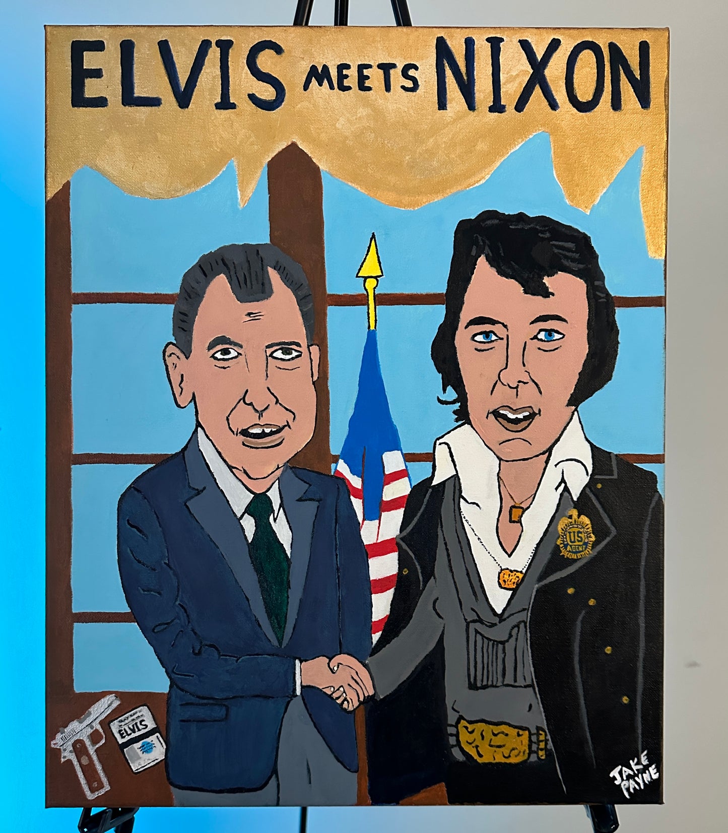 Elvis Meets Nixon Painting