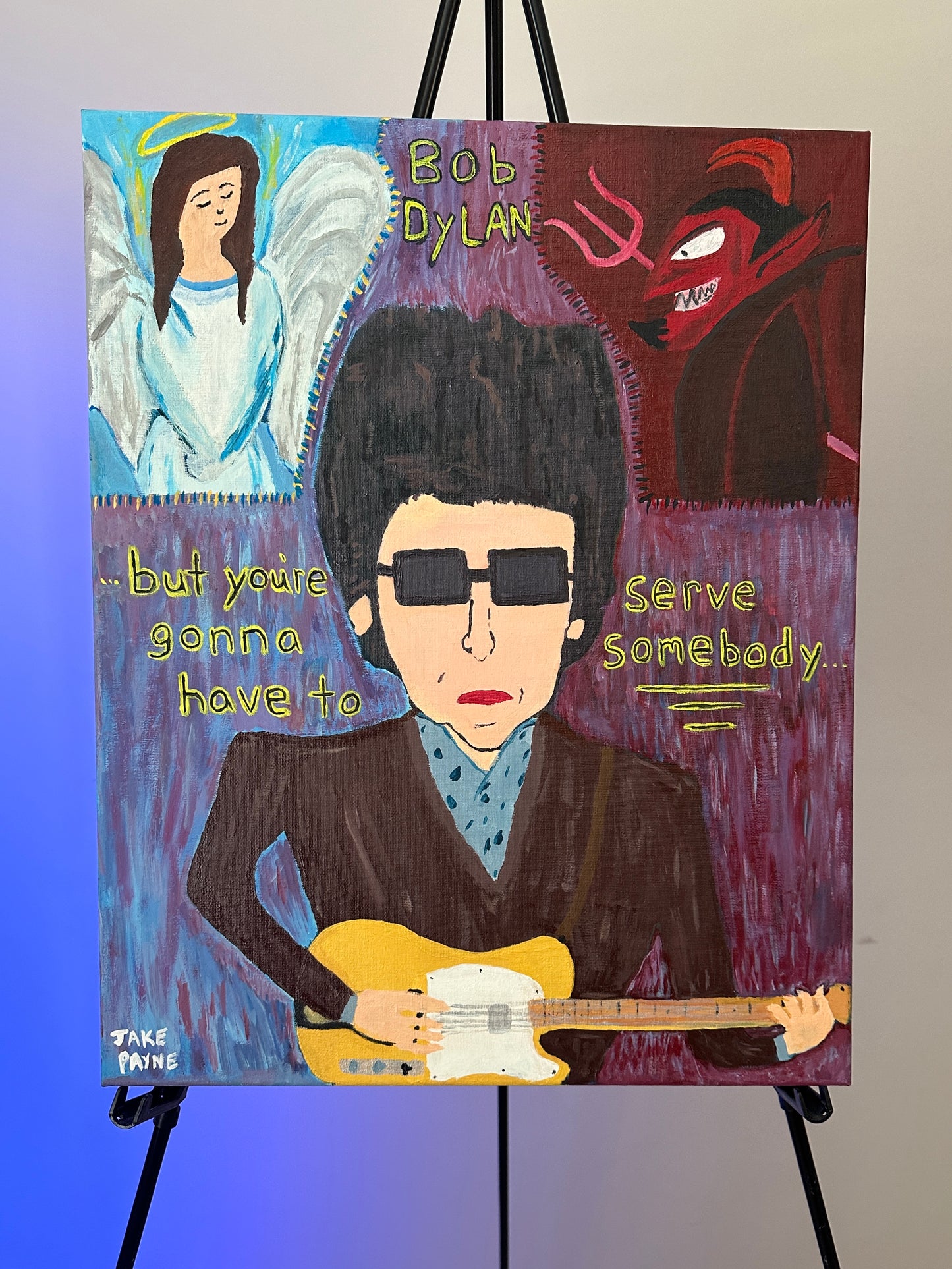 Bob Dylan Gotta Serve Somebody Painting