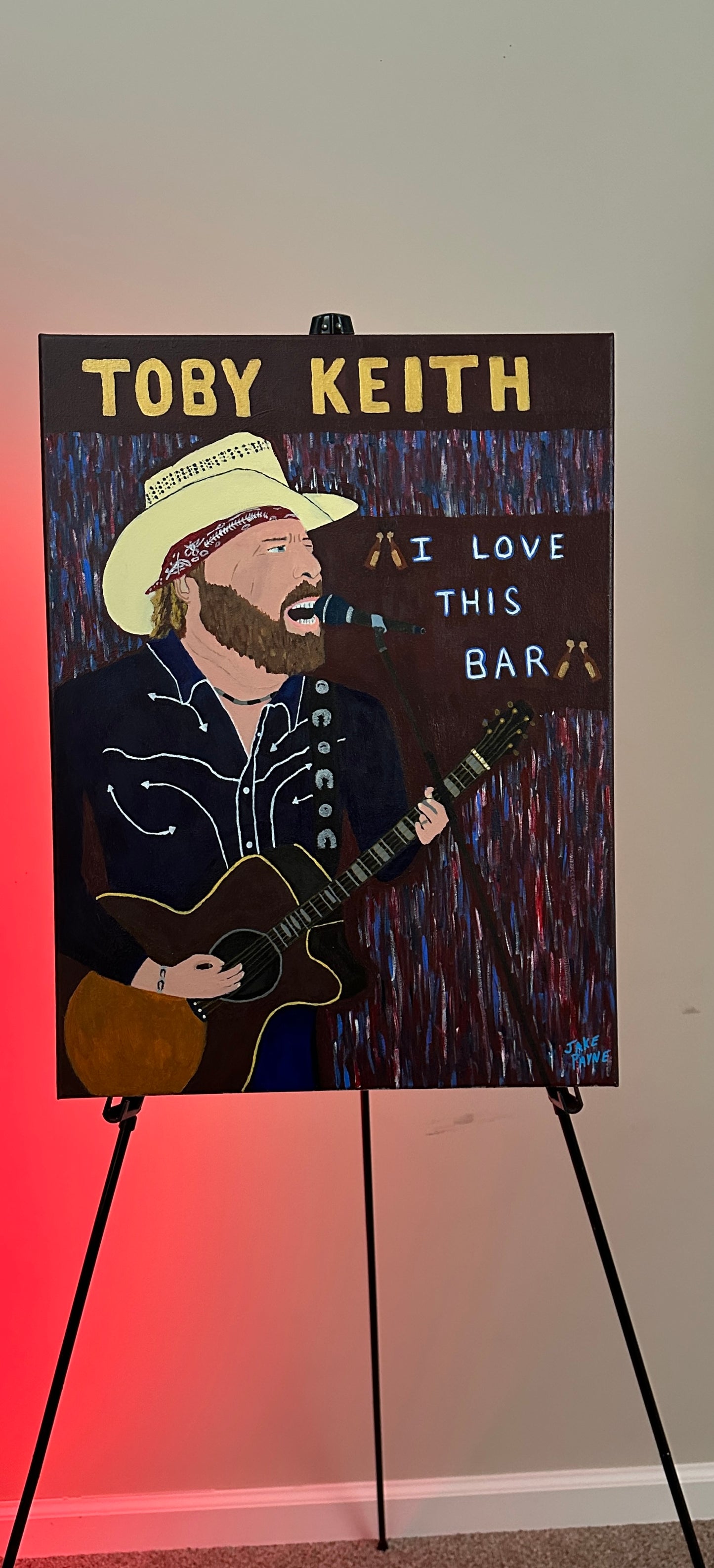 Toby Keith- I Love This Bar Painting