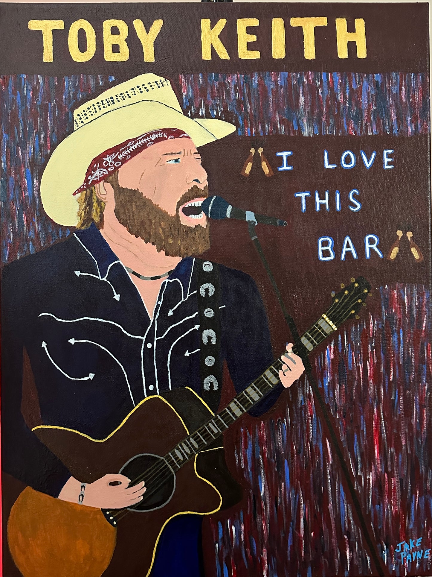 Toby Keith- I Love This Bar Painting