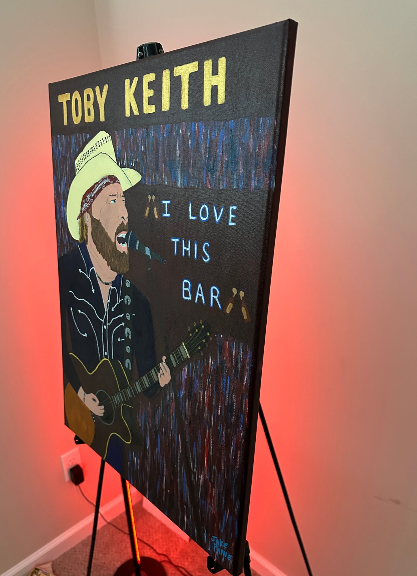 Toby Keith- I Love This Bar Painting