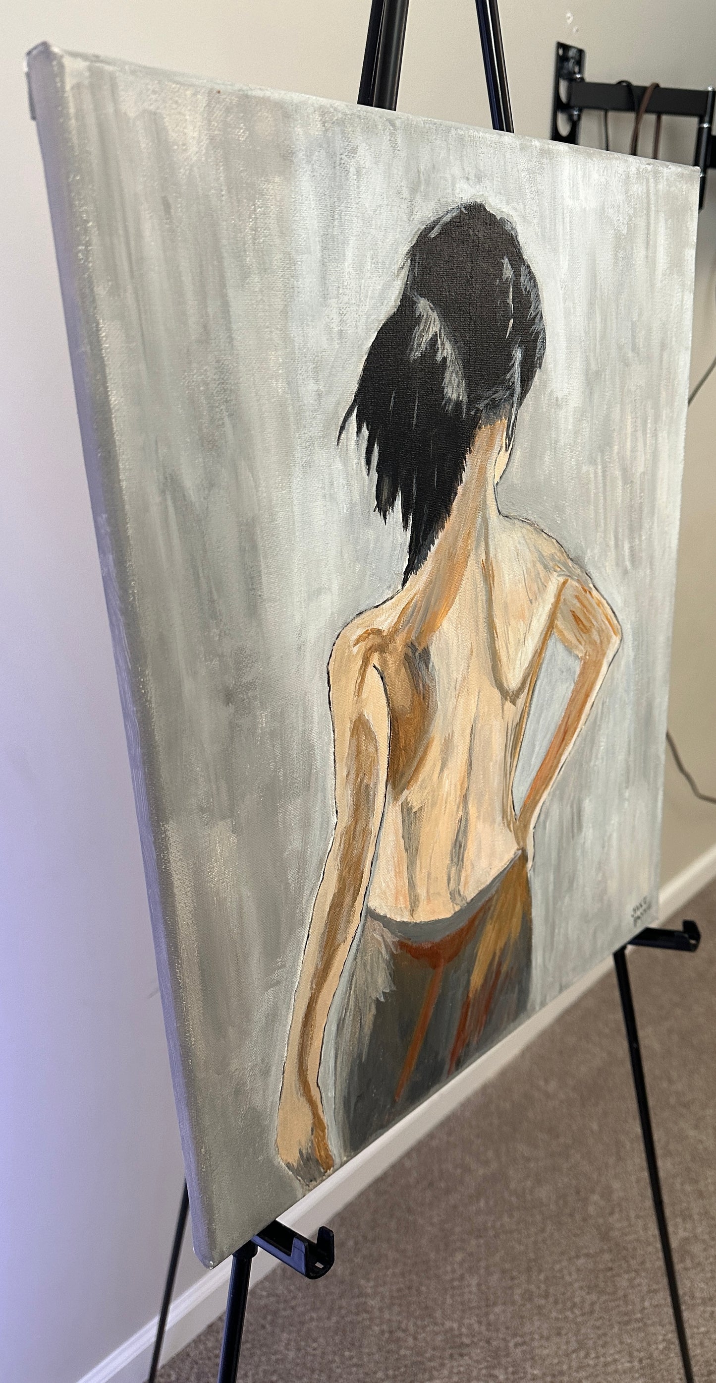 Half Nude Lady Painting