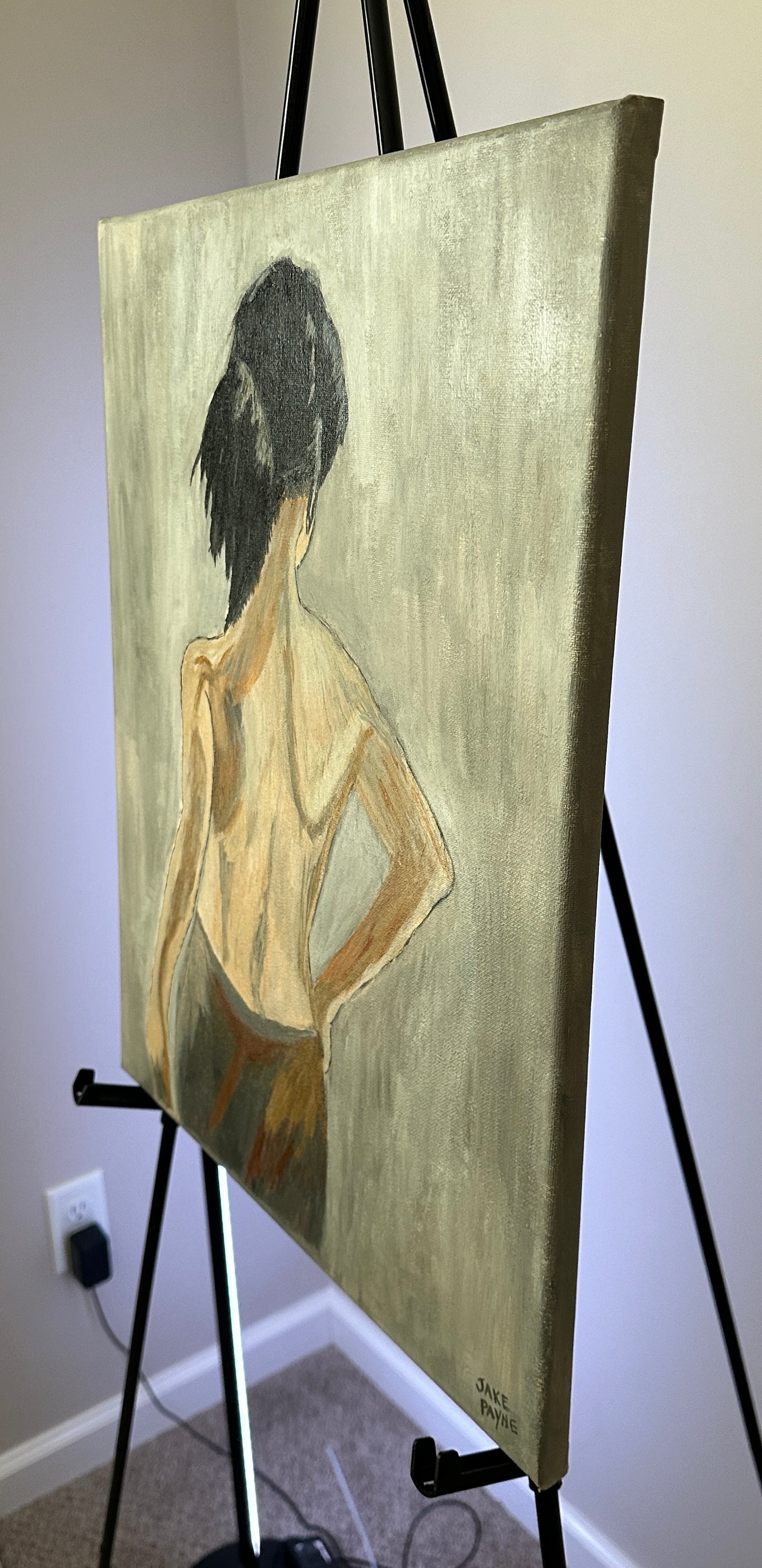 Half Nude Lady Painting