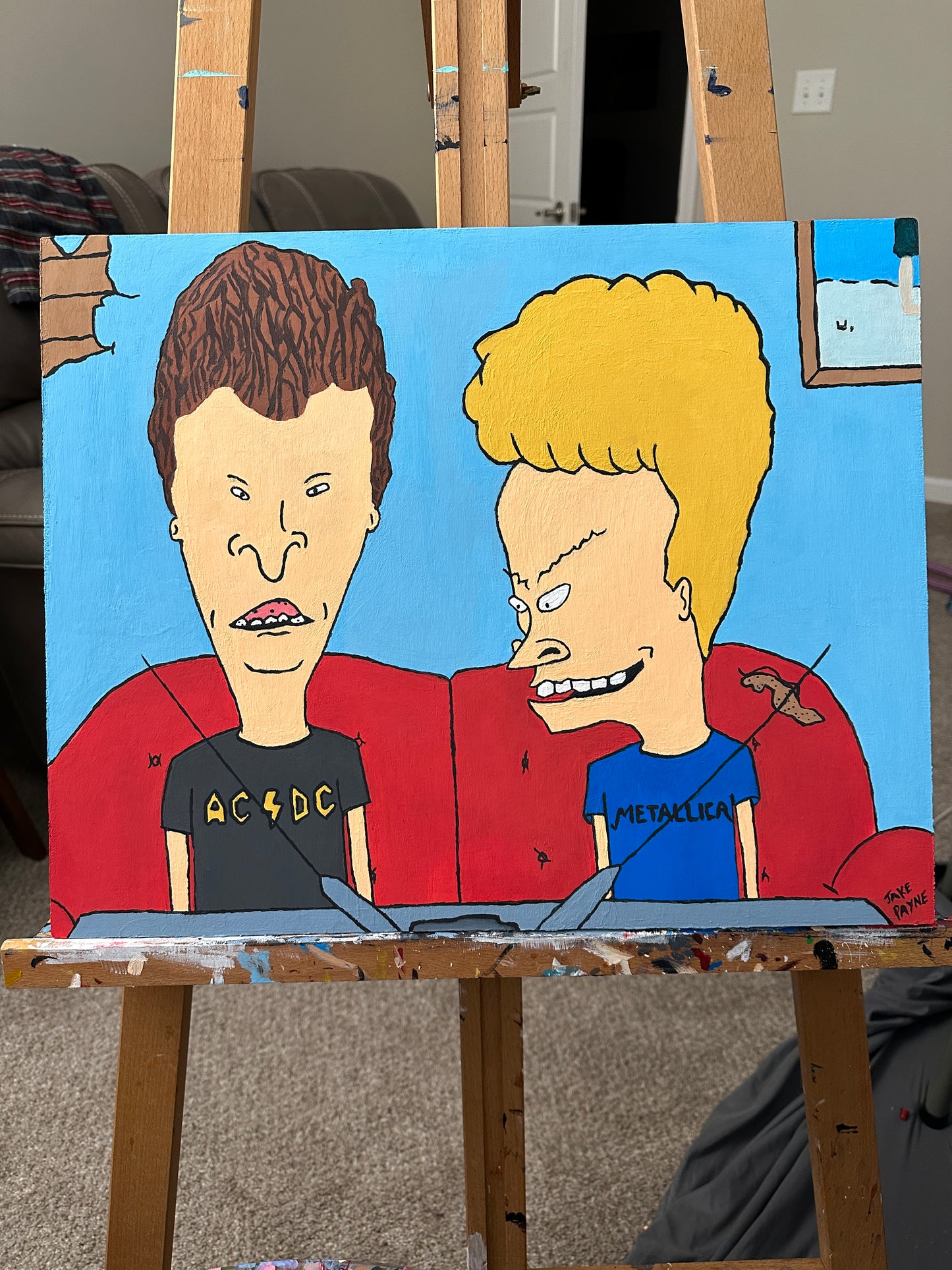 Beavis and Butthead Painting